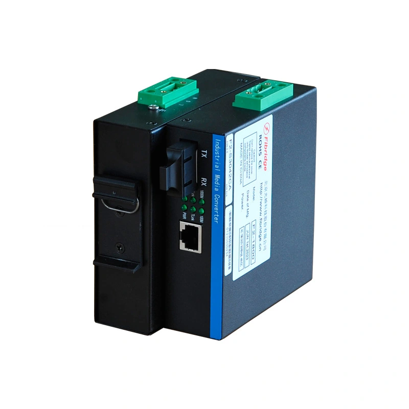 F6-1TX1FX DIN-RAIL Non géré 1-Port 100M Fx 1-Port 100M Tx Commutateur industriel