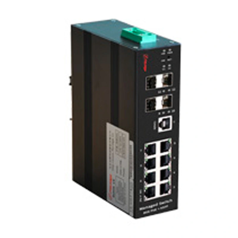 F6-5800-M8GT4XL3 DIN-RAIL L3 4-Port 10G SFP 8-Port 1000M Tx interrupteur industriel géré