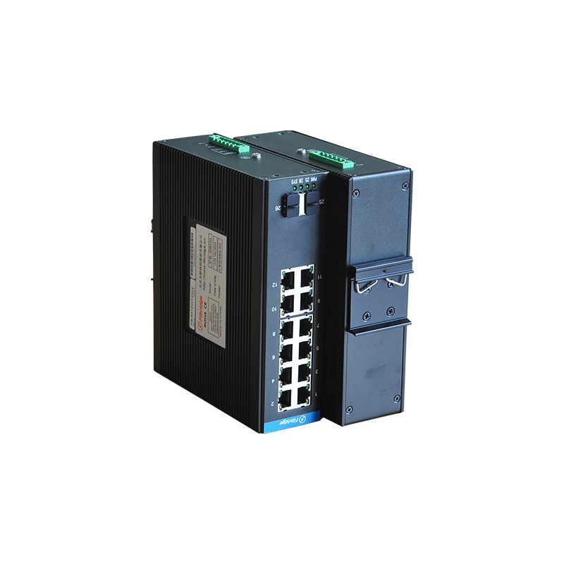 Interrupteur industriel géré DIN-RAIL L2 L3 PoE