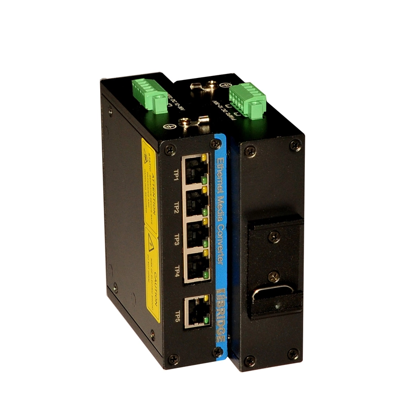 F6-5GT DIN-Rail Interrupteur industriel 5 ports 1000m Tx non géré