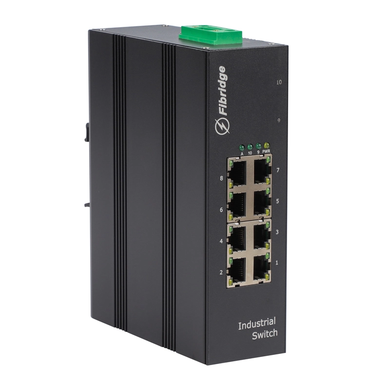 F6-5800-8P interrupteur industriel 8 ports 1G PoE non mandégé