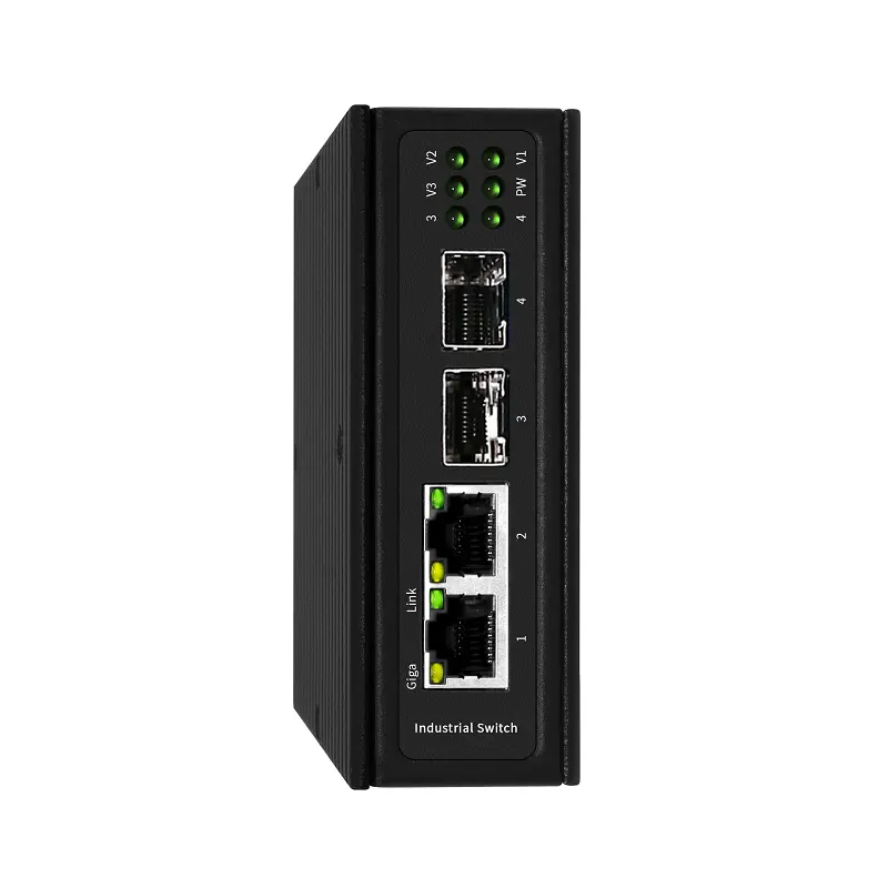 F6-5800-2GT2YS interrupteur industriel 2 2.5G Opt non géré et 2 1G Base-Tx