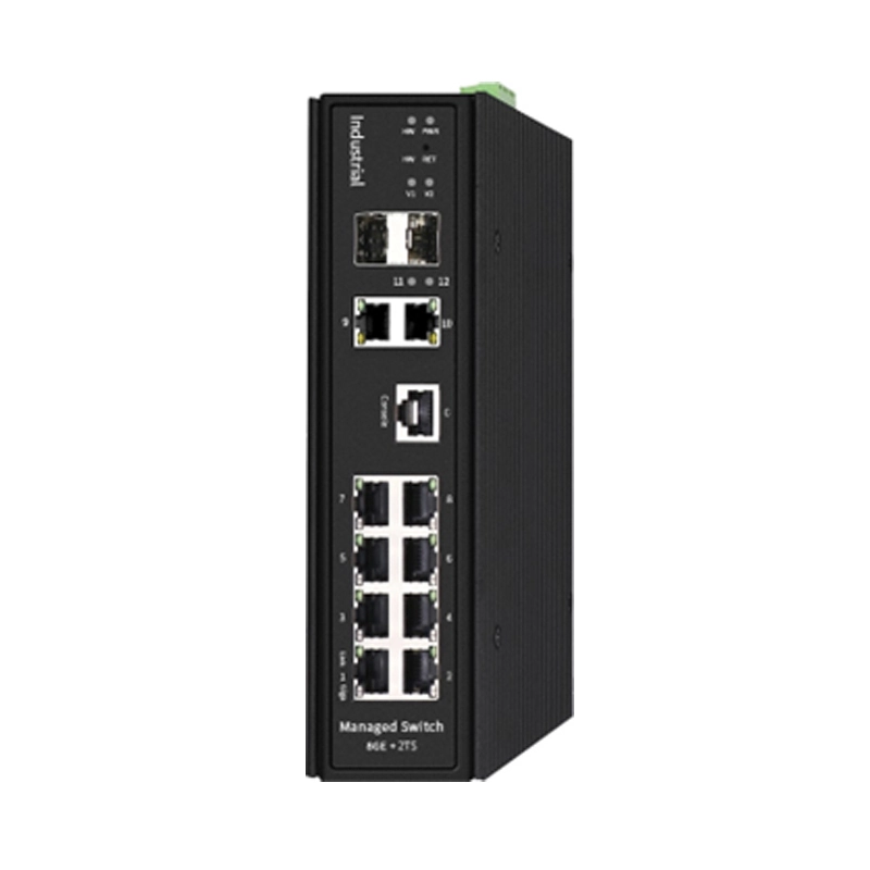 F6-5800-M8GT2GSC géré 2 combos Giga et 8 GE Base-T interrupteur industriel