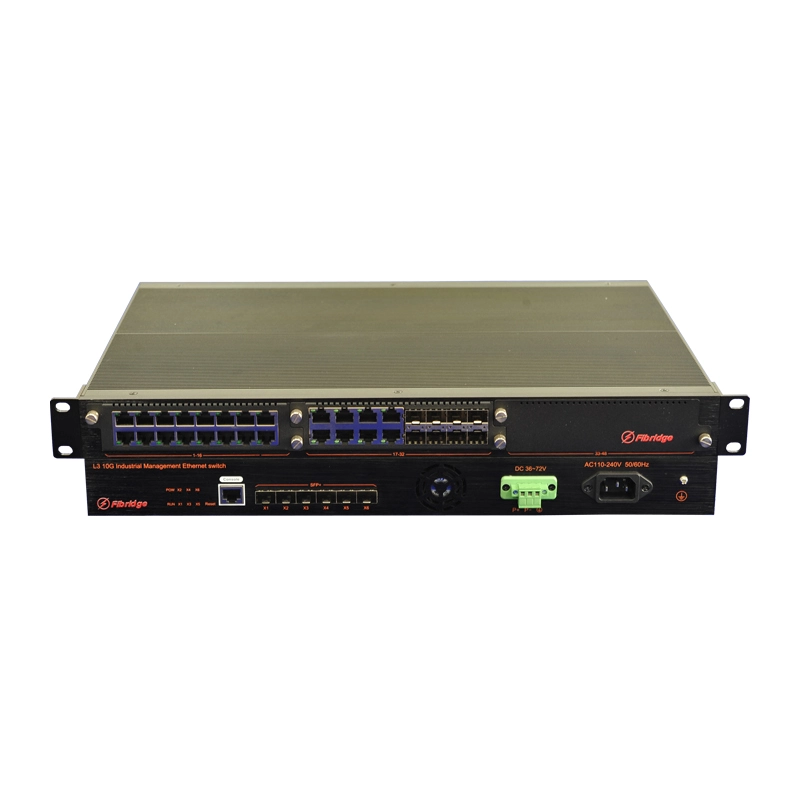 Commutateur Ethernet industriel géré L3 6 10G SFP et 3x16 Giga Opt/Eth